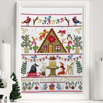 Festive Forest Hand Embroidery Kit, 2 of 6