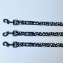 Black White Dotty Spot Puppy Dog Collar And Lead Set, thumbnail 4 of 7