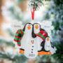 Personalised Christmas Penguin Family Decoration, thumbnail 2 of 2