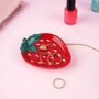 Strawberry Field Trinket Dish In Gift Box | Jewellery Holder | Home Decor | Dressing Table Accessory, thumbnail 1 of 4