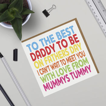 Daddy To Be Father's Day Card By Allihopa | notonthehighstreet.com