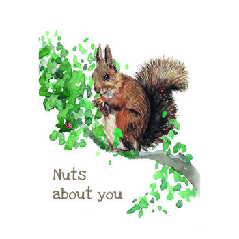 Squirrel Love Card, 2 of 3