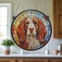 Cocker Spaniel Stained Glass Effect Suncatcher, thumbnail 4 of 6