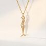 Mini Mermaid Gold Or Silver Necklace, thumbnail 2 of 4