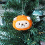 Cute Lion Christmas Tree Decoration, thumbnail 2 of 2
