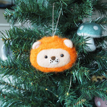 Cute Lion Christmas Tree Decoration, 2 of 2