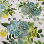 Echeveria Pillow Cover With Green And Yellow Colours, thumbnail 2 of 7