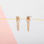 Silver And Gold Plated Chain Earrings, thumbnail 1 of 6