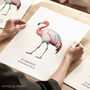 Flamingo Bird Wall Art Print, thumbnail 1 of 6