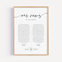 Wedding Vows Anniversary Gift, Contemporary Script Design, thumbnail 2 of 4