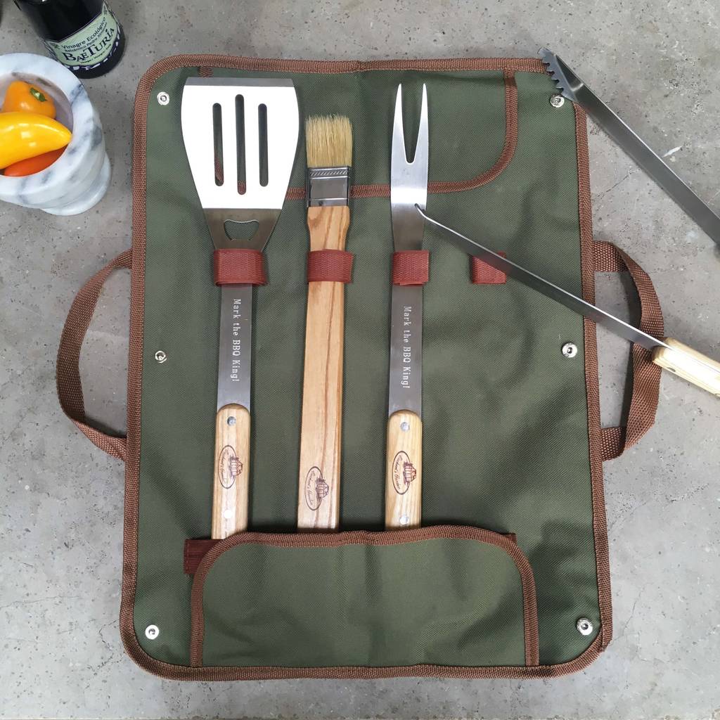 personalised bbq tool set by idyll home personalised bbq tool set by idyll home