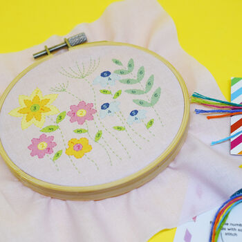 Spring Meadow Embroidery Craft Kit, 2 of 6