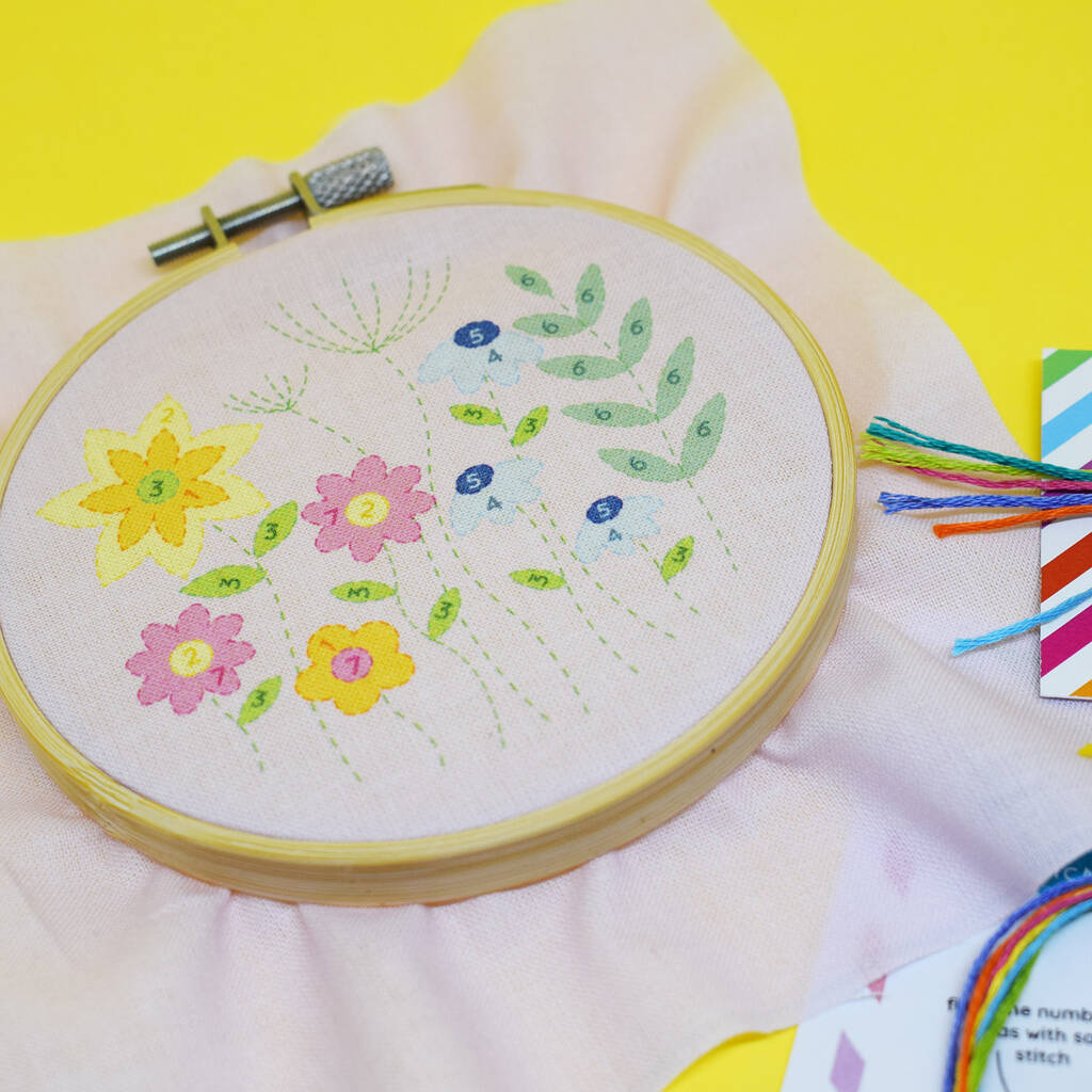 Spring Meadow Embroidery Craft Kit By The Make Arcade ...