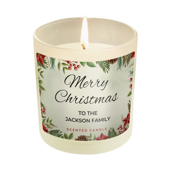 Personalised Christmas Vanilla Scented Jar Candle, 4 of 4