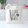 'I Like Big Balls' Knitting Bag, thumbnail 1 of 2