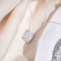 Handmade Sterling Silver Textured Pendant Anne Necklace, thumbnail 1 of 12