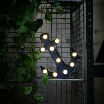 Small Navy Anchor LED Light, 5 of 6