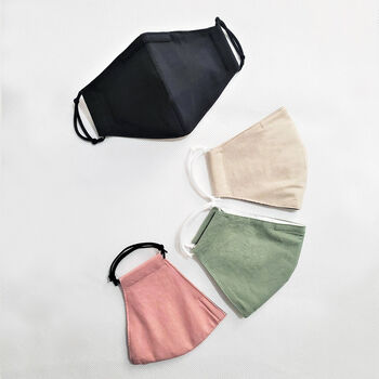 Four Layer Cotton Face Mask Pastel, 2 of 12
