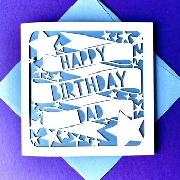 Personalised Stars Ribbon Birthday Card, 2 of 4