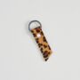 Leopard Print Leather Keyring, thumbnail 2 of 7