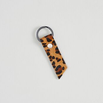 Leopard Print Leather Keyring, 2 of 7