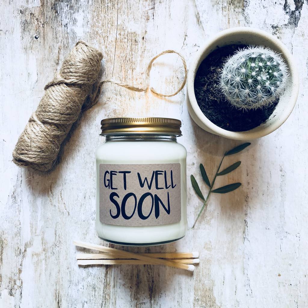 'get well soon' scented natural soy candle by lollyrocket candle co ...