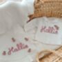 Personalised Frill White Blanket,Baby Gift, thumbnail 3 of 6
