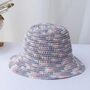 Monaco Grapefruit Ombré Crochet Multi Straw Beach Hat, thumbnail 3 of 7