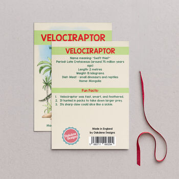 Wooden Velociraptor Dinosaur Christmas Tree Decoration, 2 of 3