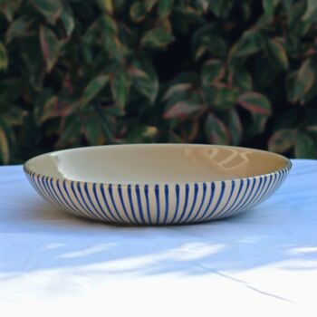 River Of Ganga Ceramic Serving Bowl, 3 of 3
