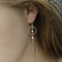 Sterling Silver Orbit Threader Earrings, thumbnail 1 of 6