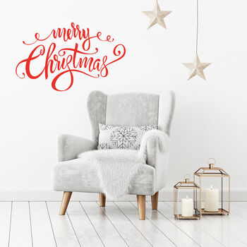 Merry Christmas Wall Stickers By Leonora Hammond | notonthehighstreet.com