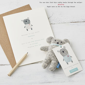 Babys First Christmas Or Pick Your Message Koala Card, 10 of 11