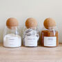 Cork Ball Jar With Personalised Minimalist Label, thumbnail 4 of 9