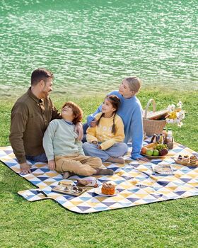 Foldable Water Repellent Picnic Rug For Outdoors, 3 of 11