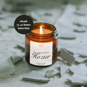 Hozier Candle And Matches, Gift For Music Lovers, 2 of 11