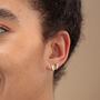 Rebel Mismatched Stud Earrings, Sterling Silver Or Gold Plated, thumbnail 3 of 6
