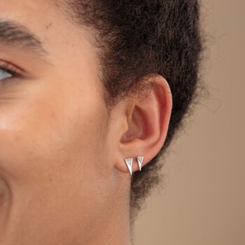 Rebel Mismatched Stud Earrings, Sterling Silver Or Gold Plated, 3 of 6