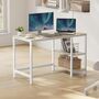 Office Table Computer Desk Workstation With Shelves, thumbnail 1 of 9