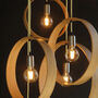 Customisable Five Pendant Wooden Cluster Light, thumbnail 3 of 9