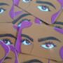 Flame Eyes Holographic Sticker, thumbnail 4 of 4