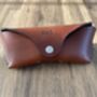 Personalised Spanish Brown Leather Glasses Case, thumbnail 5 of 12