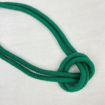 Fair Trade Handmade Glass Bead Knot Tube Necklace 55cm, 3 of 12