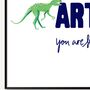 Personalised Childrens Name Print Dinosaur, thumbnail 2 of 4