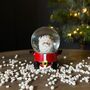 Santa Mini Snow Globe Christmas Decoration, thumbnail 2 of 2