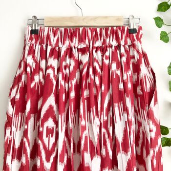 Ikat Cotton Midi Skirt, 3 of 6