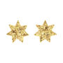 Star Stud Earrings In Gold, thumbnail 3 of 4