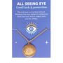 Lucky All Seeing Eye Necklace, thumbnail 1 of 3