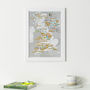 Personalised Scratch Off UK Cycle Climbs Print, thumbnail 3 of 10