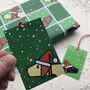 Traditional Dog Themed Christmas Wrapping Paper Set, thumbnail 3 of 4